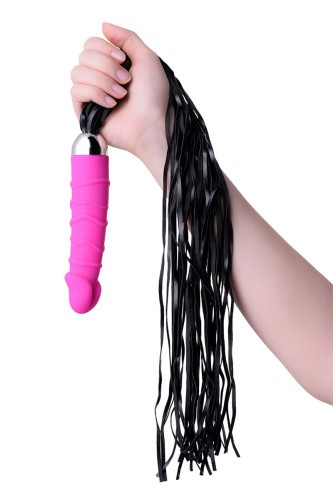 Toyfa - xBlack & Red, Vibrator, 6 vibration modes - Вибратор с плетью, 16х3.5 см (розовый)