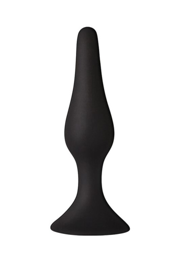 MAI Attraction Toys №34 анальна пробка на присосці, 12,5 х3, 2 см (чорний)