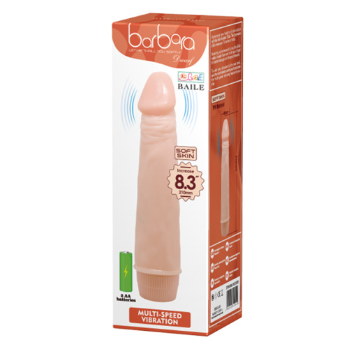 Реалістичний вібратор Barbara Dwarf Vibrator Flesh, 21,5 см - купити в Україні | Секс шоп SEX-SHOP.ua