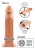 Silicone Hollow Extension - Насадка-подовжувач для пеніса, 24х6 см (тілесний) - купити в Україні | Секс шоп SEX-SHOP.ua