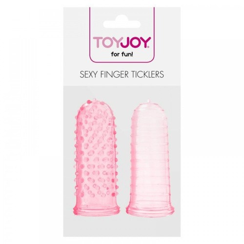 Toy Joy Sexy Finger Ticklers - Набор насадок на палец, 7х3 см (розовый) - sex-shop.ua