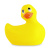 Big Teaze Toys I Rub My Duckie Classic v2.0 - Вибромассажер уточка скромняжка, 9 см (желтый)