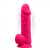 SilexD Norman Vibro Model 1 size 8,5in - Фаллоимитатор с вибрацией двухслойный, 21.5х5 см., (розовый) - sex-shop.ua