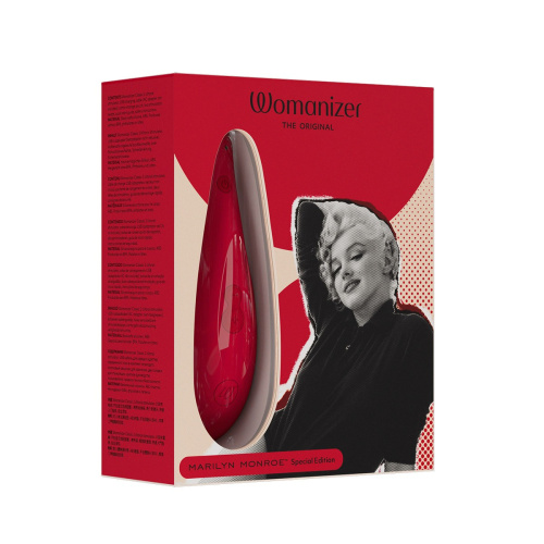Womanizer Marilyn Monroe Classic 2 + Лубрикант 50 мл- Вакуумний стимулятор (червоний)