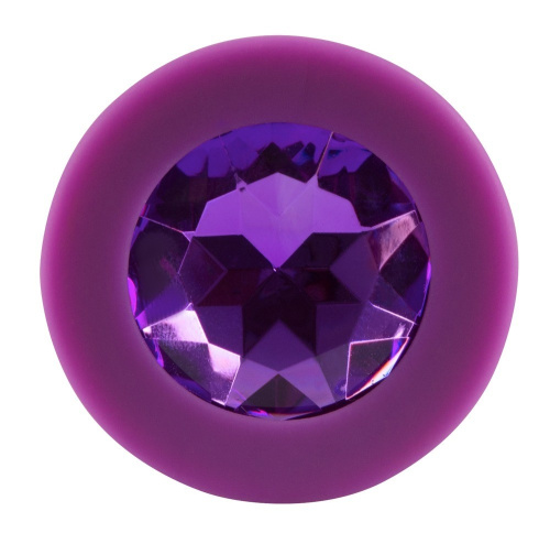 Cиликоновая анальная пробка с кристаллом Orion Colorful Joy Jewel, размер M