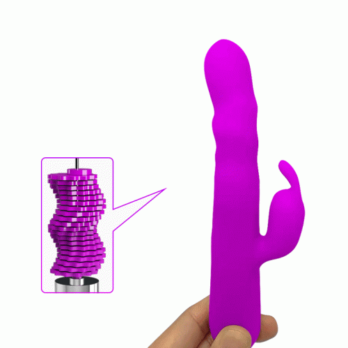 Pretty Love Julian Vibrator Purple - Тонкий вибратор-кролик, 17.8х2.5 см (фиолетовый)