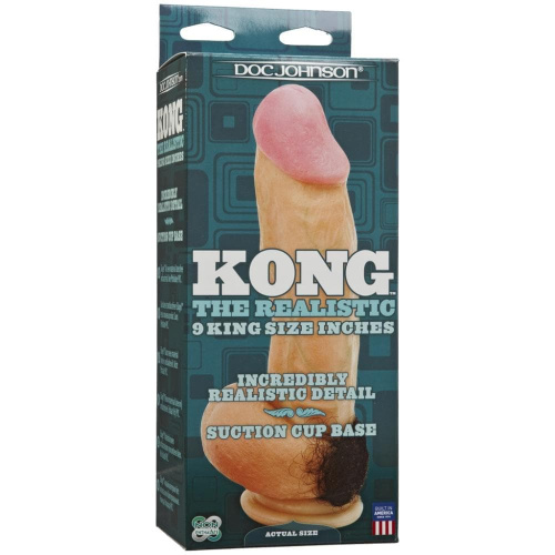 Фаллоимитатор Realistic Kong, 18х6 см - sex-shop.ua