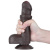 LoveToy Sliding-Skin Dual Layer Dong 7" - Фаллоимитатор, 18,3 см (черный)