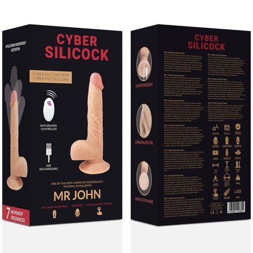 Cyber Silicock Mr John - Фаллоимитатор с фрикциями, 16.5х4.3 см - sex-shop.ua