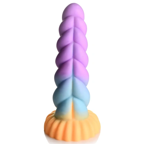Creature Cocks Mystique Silicone Unicorn Dildo - фантазийный фаллоимитатор в форме рога Единорога, 21х6 см