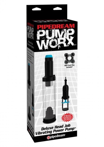 Pipedream Deluxe Head Job Pump - вакуумна помпа для члена, 18х5 см - купити в Україні | Секс шоп SEX-SHOP.ua