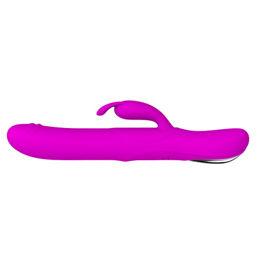 Pretty Love Byron Vibrator Purple - Вибратор-кролик с шариками внутри, 25х4 см (фиолетовый)