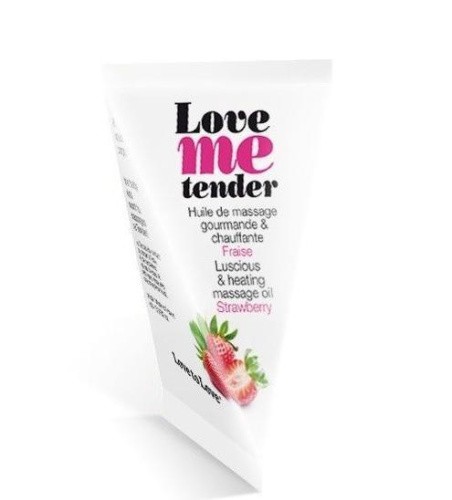 Love To Love Love Me Tender Strawberry - разогревающее массажное масло, 10 мл. (клубника) - sex-shop.ua