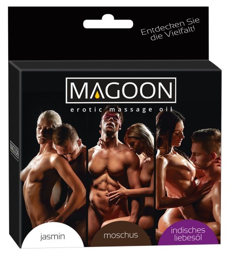 Magoon Massage Oil Set - Набор для массажа, 3х50 мл - sex-shop.ua