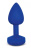 Gvibe Gplug-маленька дизайнерська анальна пробка з вібрацією, 8х2.8 см (яскраво-синій)