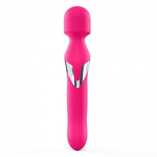 Dorcel Dual Orgasms Magent классический массажер и вибратор с жемчужным массажем и вращением, 12х3.3 см (розовый) - sex-shop.ua
