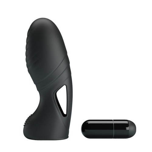 LyBaile Pretty Love Alan Finger Vibrator Black - Насадка на палец, 10х3 см (чёрный) - sex-shop.ua