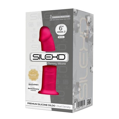 SilexD Robby Model 2 size 6in - Фаллоимитатор двухслойный, 17х3.7 см., (розовый) - sex-shop.ua