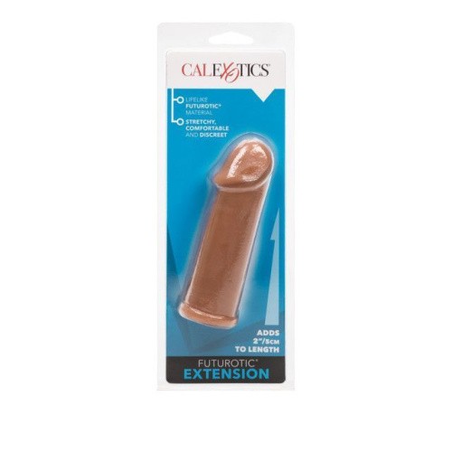 CalExotics Futurotic Penis Extender - подовжуюча насадка на пеніс, +5 см (коричневий)
