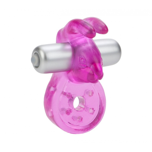 CalExotics Micro Vibe Arouser Bunny - виброкольцо,7х1 см (розовый)