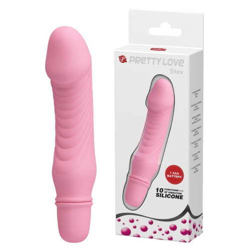 Pretty Love Stev Vibrator Light Pink - Вібратор, 13,5 см (рожевий) - купити в Україні | Секс шоп SEX-SHOP.ua