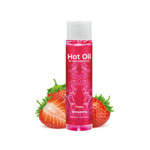 Масажне масло з зігріваючим ефектом Nuei Hot Oil, 100 мл (полуниця) - купити в Україні | Секс шоп SEX-SHOP.ua