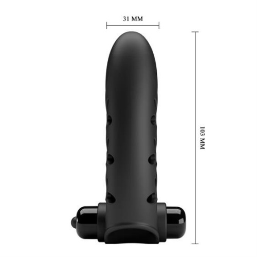 LyBaile Pretty Love Vance Finger Vibrator - Вибратор на палец, 10.3х3.1 см (чёрный) - sex-shop.ua