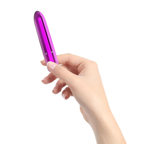 PowerBullet - Pretty Point Rechargeable Purple - віброкуль, 10х1.9 см (фіолетовий)