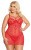 SoftLine Aldona - Нежная сорочка, XL (красный)