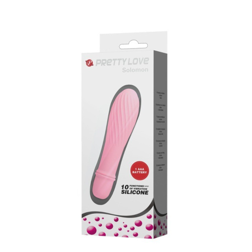 Pretty Love Solomon Vibrator Light Pink - Вибратор, 12,3 см (розовый)