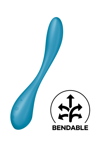 Satisfyer G-Spot Flex 5+ - Універсальний вібратор, 15х3.4 см (синій) - купити в Україні | Секс шоп SEX-SHOP.ua