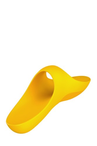 Satisfyer Teaser - Вібратор на палець, 12х3.5 см (жовтий)
