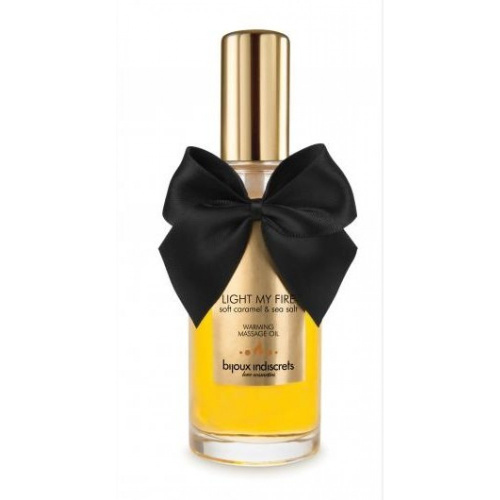 Bijoux Indiscrets Light My Fire - Caramel & Sea salt - Разогревающее масло, 100 мл