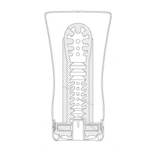 Tenga Keith Haring Soft Tube Cup - Мастурбатор з контрольованою інтенсивністю, 15х4.5 см (білий)