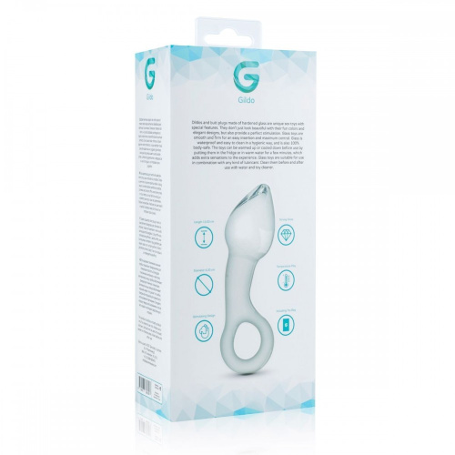 Gildo Glass Prostate Plug No. 13 стеклянный стимулятор простаты, 13.5х4.3 см - sex-shop.ua