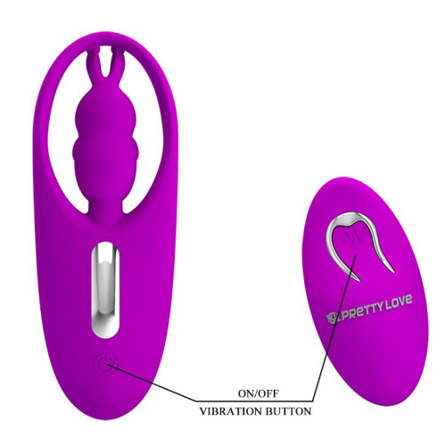 LyBaile Pretty Love Wild Rabbit Stimulator - вибратор для клитора с кроликом, 10.8х4 см (фиолетовый)