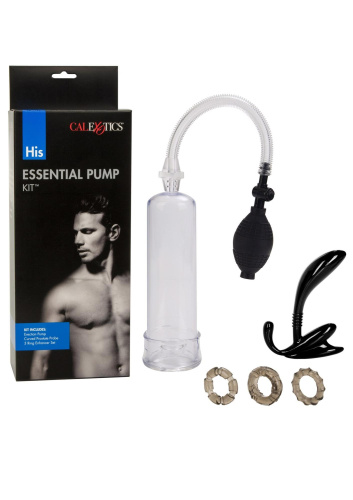 California Exotic Novelties His Essential Pump Kit - Набор для увеличения члена, 19.8х5.8 см - sex-shop.ua