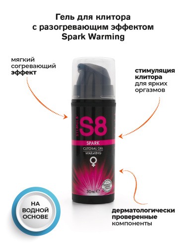 Stimul8 Spark Warming Clitoral Gel - Кліторальний гель, 30 мл
