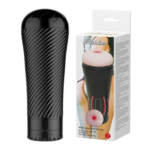LyBaile - Pink Butt Vibrating - Мастурбатор-Анус с вибрацией, 23х8.6 см