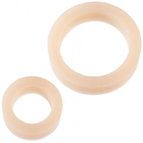 Doc Johnson Platinum Premium Silicone - The C-Rings - White - Набор эрекционных колец