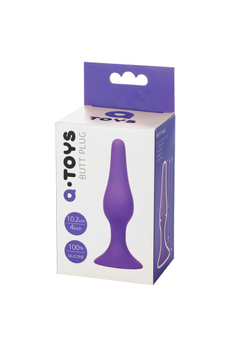 Toyfa A-Toys - Анальная пробка, 10.2х2 см (фиолетовый)