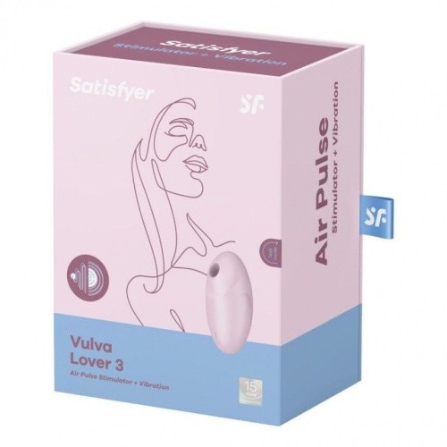 Satisfyer Vulva Lover 3 Pink - Вакуумний стимулятор (рожевий) - купити в Україні | Секс шоп SEX-SHOP.ua