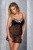 Passion Brasiliana Chemise - Приталенная сорочка с чашечками (черная, размер 4XL/5XL)