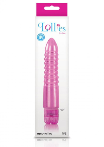 NS Novelties Lollies Tootsie - вибратор с рельефом, 15,7х2,7 см - sex-shop.ua