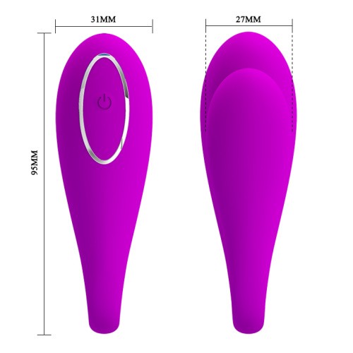 Pretty Love August Remote Massager - Вибратор, 9,5 см (фиолетовый)