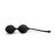 LoveToy iWhizz Luna Kegel Ball - Чёрные силиконовые вагинальные шарики, 20х4 см