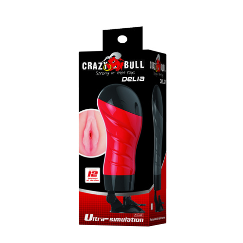 Crazy Bull Delia Men's Stroker мастурбатор вагина с вибрацией для тренировки выносливости, 28.3х10 см
