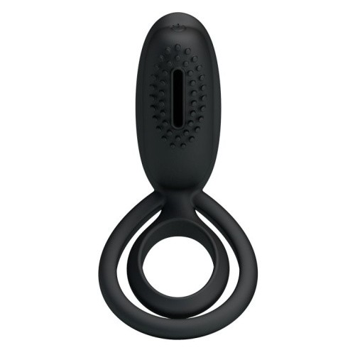 LyBaile Pretty Love Penis Ring Black – виброкольцо, 10.5х2.5 см (черный) - sex-shop.ua