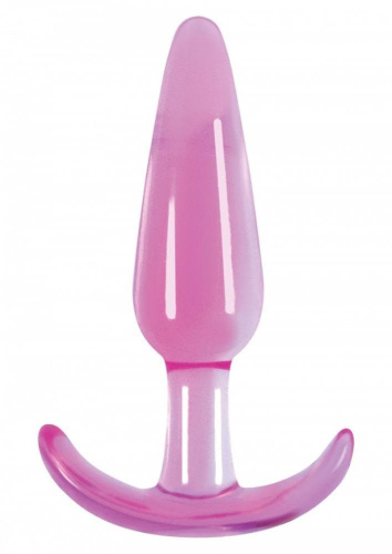 Ns Novelties Jelly Rancher T-Plug Smooth - Анальный стимулятор, 8х3 см (розовый) - sex-shop.ua