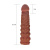 LoveToy Pleasure X-Tender Penis Sleeve Brown Add 2 - Насадка на член, +5 см (коричневый)